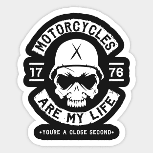 BIKER - MOTORCYCLES ARE MY LIFE Sticker